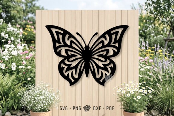 Beautiful Butterfly SVG, DXF, PNG, and Laser Cut File Designs