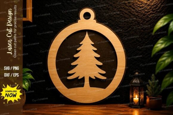 Christmas Tree Ornament Laser Cut SVG: Festive Designs