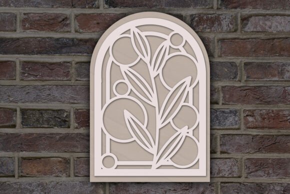 Floral Branches Layered SVG: Elegant Design Asset
