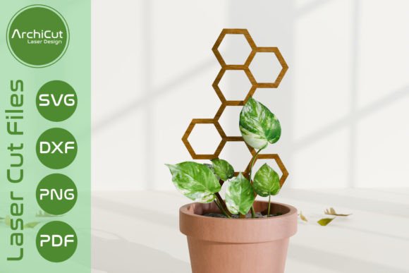 Honeycomb Trellis: A Laser-Cut Design for Plant Climbing