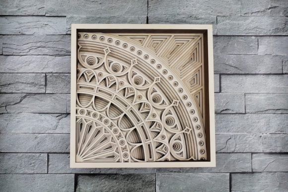 Layered Mandala: Precision Cut File for Laser Projects
