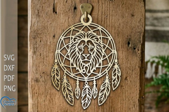 Leo DreamCatcher Laser Cut: Intricate SVG Design for Crafters