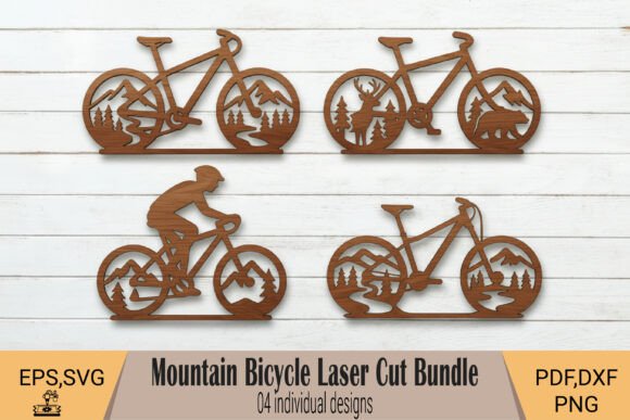 Mountain Bike Wall Art SVG for Dynamic Decor