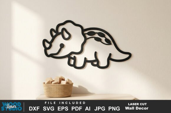Nursery Dinosaur Wall Art SVG