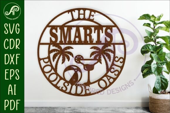 Poolside Oasis Family Name Wall Art Sign: A Creative Guide