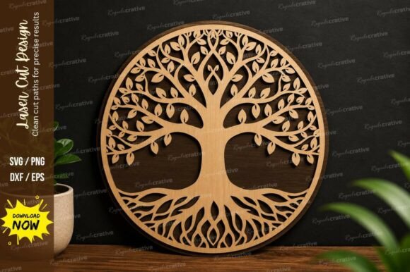 Tree of Life Decor Laser Cut Svg File