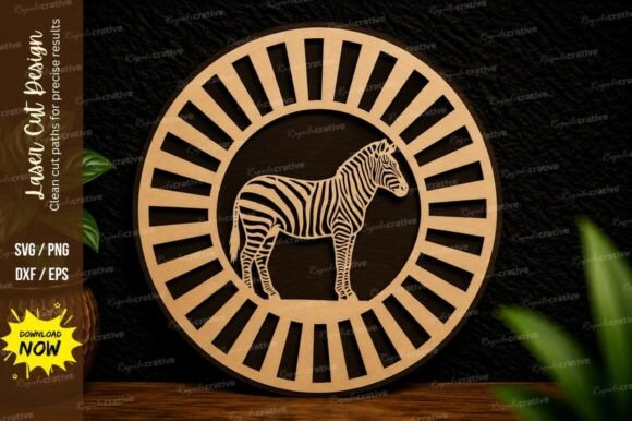 Zebra Sunburst Circle Laser Cut SVG: A Guide to Creative Design Files